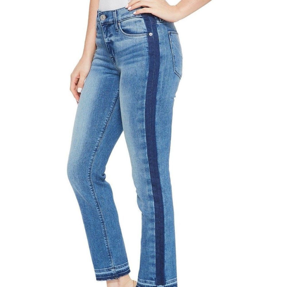 Tilda Mid Rise Raw Hem Crop Cigarette Jeans